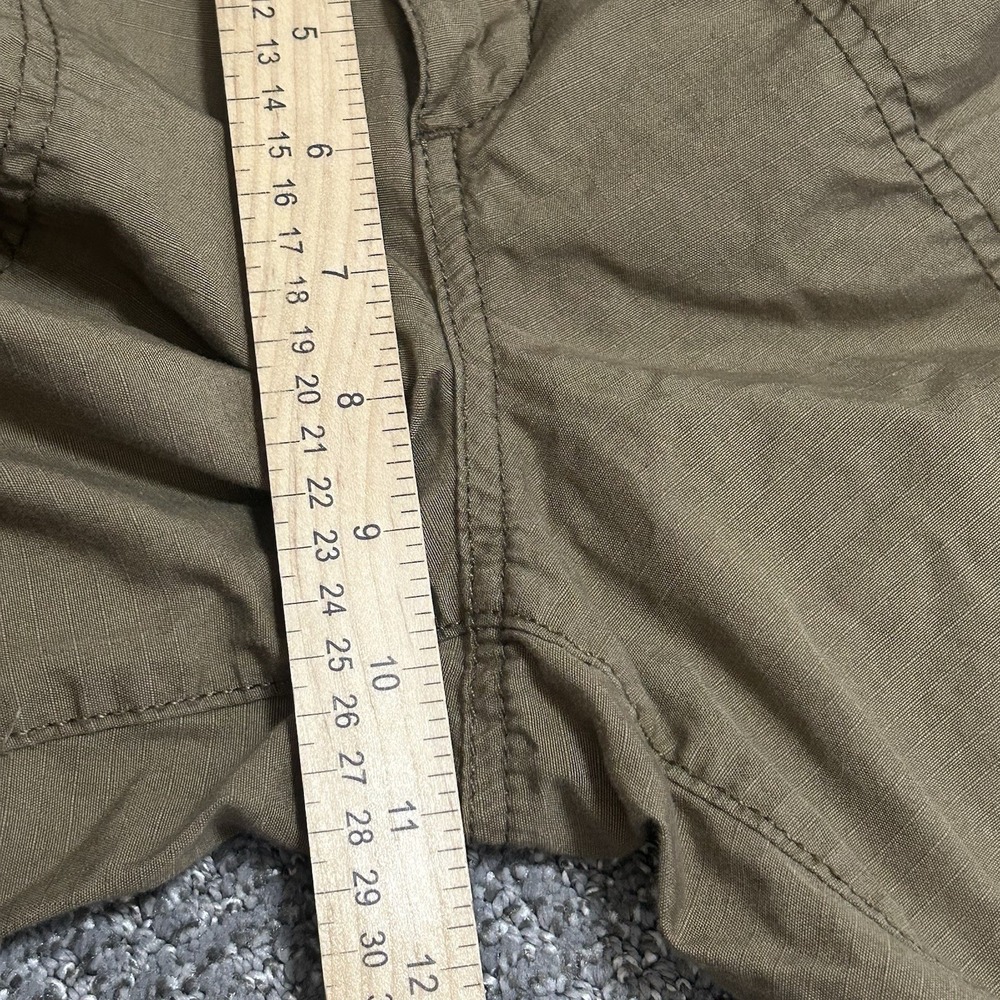 Eddie Bauer Ripstop Cargo Shorts- Women's 6 -Olive/Taupe Outdoor Hiking Camping - Picture 6 of 9